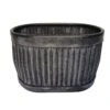 Woodlodge 51cm Rustic Pewter Ribbed Trough -Garden Care Store 5021346490572