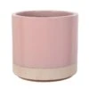 Woodlodge 38cm Pastel Pink Glazed Pot 1 Woodlodge 38cm Pastel Pink Glazed Pot -Garden Care Store 5021346501872