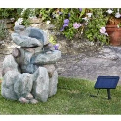 Smart Solar 51cm Rock Fall Solar Water Feature -Garden Care Store 5050642007931 3