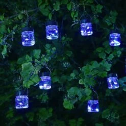 Smart Solar 10 Firefly LED Opal Jar String Lights -Garden Care Store 5050642067638 3