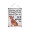 La Hacienda 40cm I'll Be Watching You Labrador Metal Sign -Garden Care Store 5055025559311