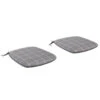 Kettler Cafe Roma Slate Checkered Seat Pads (1 Pair) -Garden Care Store 5057229187239