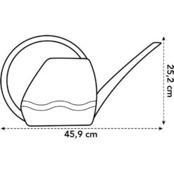 Elho 3.5 Litre Anthracite Aquarius Watering Can 7 Elho 3.5 Litre Anthracite Aquarius Watering Can -Garden Care Store 8711904303723 3