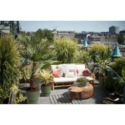 Elho 25cm Leaf Green Greenville Round Planter -Garden Care Store 8711904332433 5