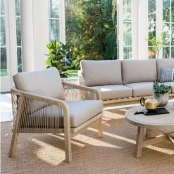 Kettler Cora Rope Lounge Wooden Armchair (Pair) 8 Kettler Cora Rope Lounge Wooden Armchair (Pair) -Garden Care Store 9333190256874 3